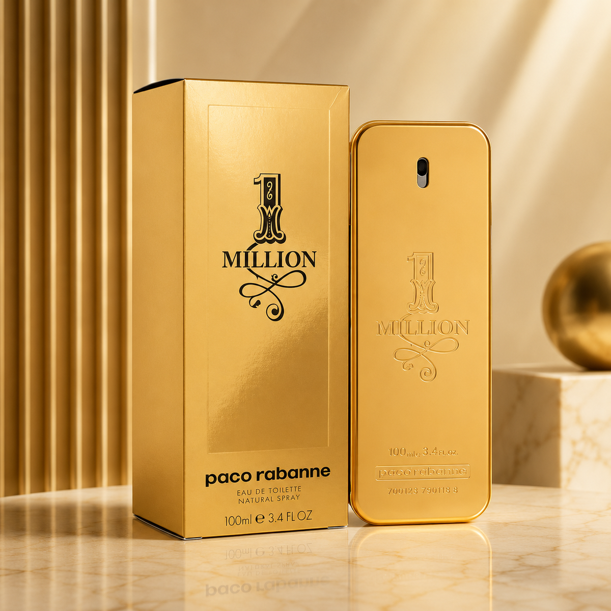 1 Million Cologne By Paco Rabanne for Men 3.4 Oz Eau De Toilette Spray