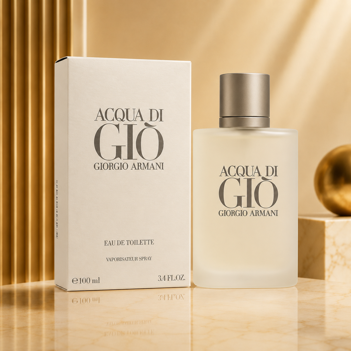 Acqua Di Gio Cologne By Giorgio Armani for Men 3.3 Oz Eau De Toilette Spray